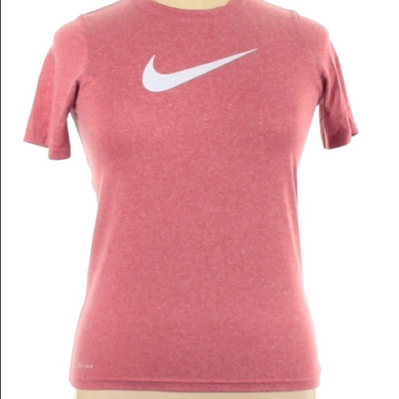 Nike red/rose dri-fit short sleeve tee XL, fits like a MEDIUM!, like new - Picture 4 of 4